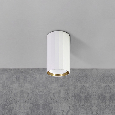 Spot GU10 White Gold NICEA Sanico Goldlux svítidlo pro povrchovou montáž