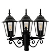 Zahradní park Stojanová lucerna LIGURIA GOLDLUX (Polux) 3x E27 černá 2,5 m