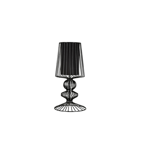 AVEIRO 5411 Nowodvorski Stolní lampa Černá E27 Stolní drát Ocel Retro