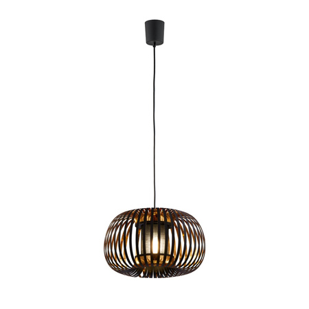 ROYAS BLACK/GOLD Závěsné stropní svítidlo černé a zlaté moderní E27 6294 TK Lighting