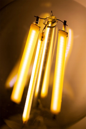 6x Žárovka LED P45, E27 7W = 60W 770lm 4000K neutrální bílá 360° Filament Mléčná LUMILED