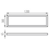 Montážní rám pro LED panely 120x30 Obdélníkový povrchový bílý ADTR-H KANLUX