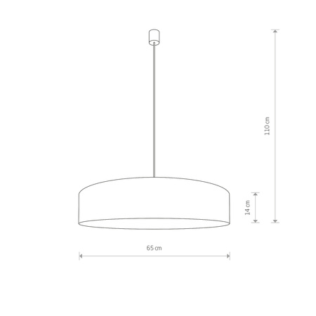 TURDA Stropní svítidlo 8950 Nowodvorski Gold 3xE27 Závěsné kulaté PVC+ocel 65 cm Classic