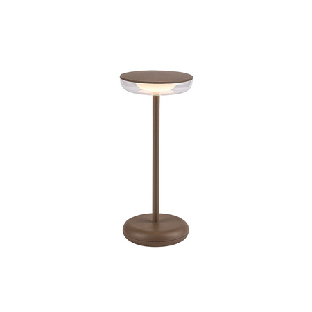 Zahradní stožár Venkovní stojací lampa 6W 60lm 3000K Stmívatelný časovač IP44 Hnědá Moderní Konin Rabalux
