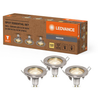 LED panel zapuštěný pod omítku 2,6W 230lm 3000K teplý nikl Spot Recess Essential Ledvance