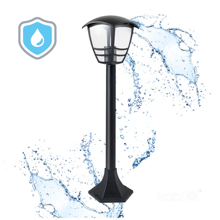 Zahradní lampa Outdoor Post Standing LED E27 IP54 Black Tvio Kobi