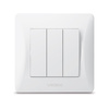 3gangový 3cestný spínač 10A pro povrchovou montáž bílý BINERA VIDEX