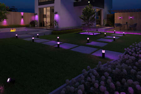 Lampa Lucerna Nástěnná lampa Ellipse Garden LED Inteligentní 4W BLUETOOTH MESH SMART TUYA RGB+CCT CALEX