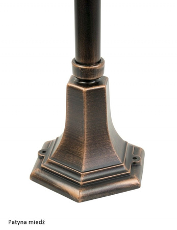 Venkovní stojací zahradní lampa POST Prince K 5002/3/O E27 87cm Su-Ma