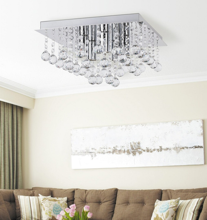 Dekorativní stropní svítidlo 5x E14 Chrome Modern Corinna Rabalux