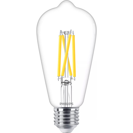 Edison E27 ST64 LED žárovka 5.9W = 60W 806lm 2700 Teplá bílá Filament PHILIPS Stmívatelné