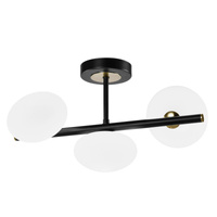 Dekorativní stropní svítidlo G9 Black Gold Elegance Kobi