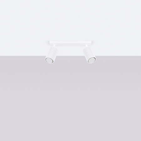 Bodové reflektorové stropní svítidlo Tuba 2x GU10 White Carbon Deep Space SL.1542 Sollux