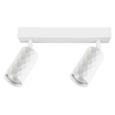 Spot Tuba Reflector Halogenové stropní svítidlo 2x GU10 Moving White Glamour Masterled