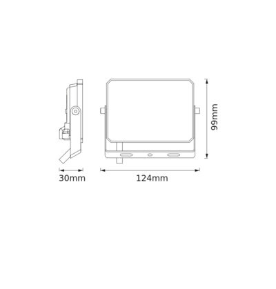 LED reflektor Halogenový venkovní reflektor 20W 6500K 1800lm IP65 FLOODLIGHT LUX OSRAM