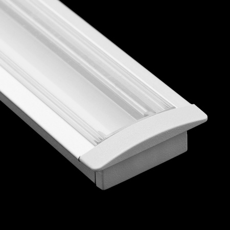 Záslepka pro Profil KM39K-S, Šedá Plastová LUMILED