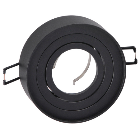 Vestavné stropní svítidlo MR16 GAJA Tuba Spot Round Movable Black GOLDLUX