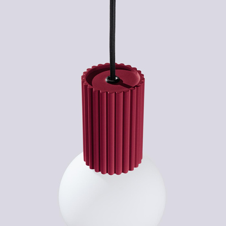 Závěsné svítidlo s převisem G9 Round Maroon Modern Matte Halo Sollux