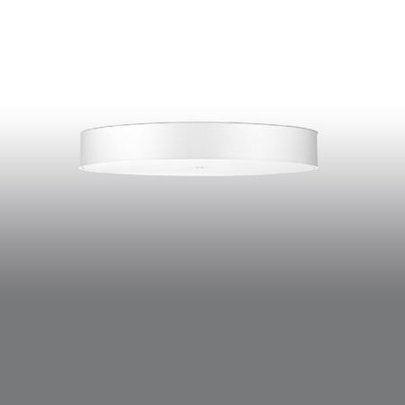 Stropní svítidlo LED SKALA 6xE27 Kulaté svítidlo 100cm Bílá SOLLUX