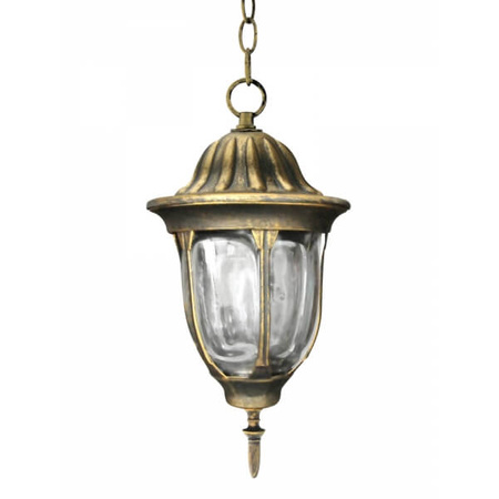 FLORENCIE závěsná ZAHRADNÍ LAMPA 1xE27 IP43 GOLDLUX (Polux) PATINA