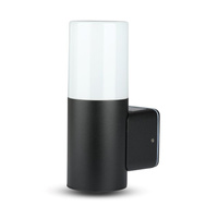 Zahradní lampa Nástěnná lampa GU10 IP54 Mléčný odstín kulaté matné černé VT-7616 V-TAC