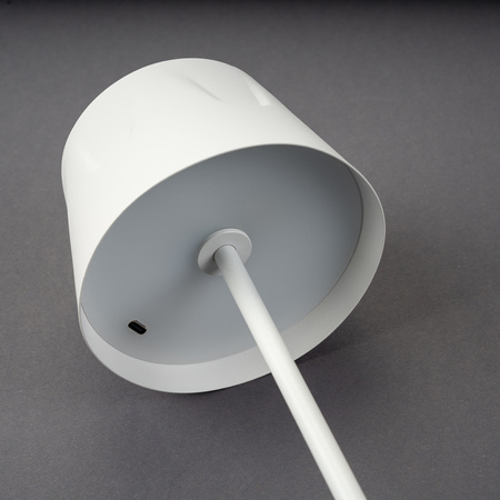 LED zahradní lampa stojící dekorativní stolní noční světlo USB stmívatelné dotykové bílé FIORA LUMILED