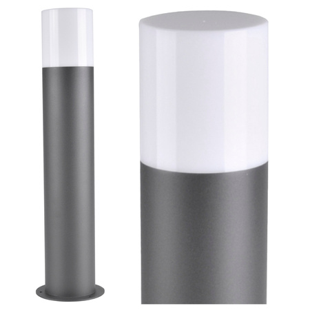 Zahradní lampa LED sloupková E27 TUBA NISKA Graphite 44cm DALLAS GOLDLUX (Polux)