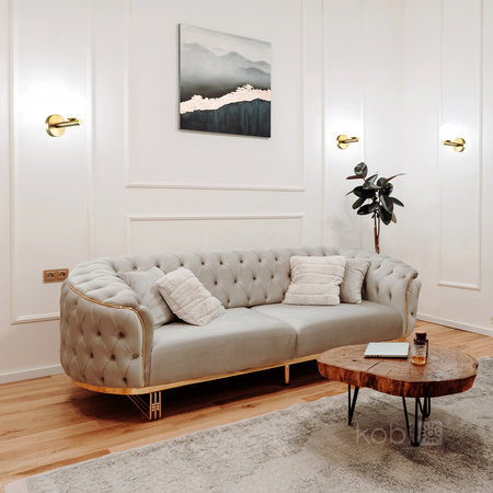 Nástěnná zásuvka pro povrchovou montáž G9 Gold Globe Elegance Kobi