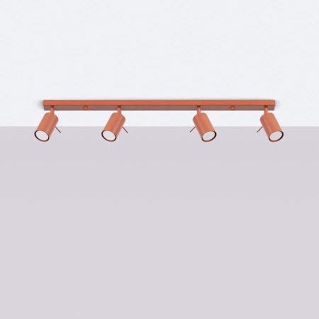 Tuba Spot Reflector Stropní svítidlo 4x GU10 Ochre Red Ring Bittersweet Shimmer SL.1510 Sollux