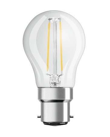 LED žárovka P45 kapka B22d 2,5W = 25W 250lm 2700K teplá bílá 300° Retrofit Filament CLASSIC Osram
