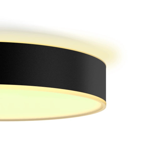 LED stropní světlo Enrave Black 48W 55cm CCT PHILIPS HUE Bluetooth + stmívač