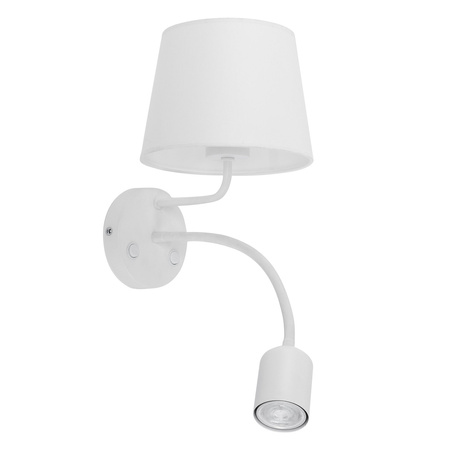 Nástěnné svítidlo MAJA WHITE stínidlo White Classic E27+GU10 1882 TK Lighting