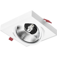 Podhledové svítidlo GU10, ES111 Nastavitelná Čtvercová Bílá 14cm CARPI LUMILED