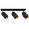 Stropní a nástěnné svítidlo LED svítidla 3 x GU10 MARIBEL Black GOLDLUX (Polux)