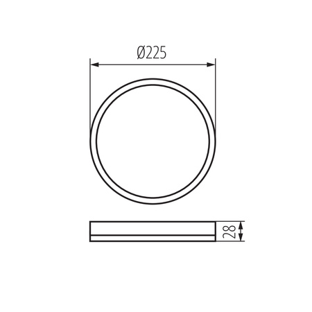 Plafond LED stropní panel Svítidlo pro povrchovou montáž 11,8W 1260lm 4000K neutrální 120° kulatá bílá Azpo Kanlux