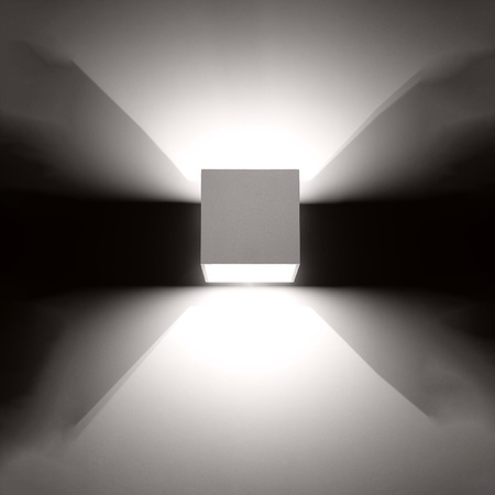 Nástěnné svítidlo QUAD 1 G9 Cube Top-Bottom Minimalist White SOLLUX