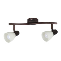Bodové stropní svítidlo 2x E14 Brown Classic Soma 6592 Rabalux