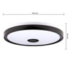 Plafond LED stropní svítidlo pro povrchovou montáž 72W 5400lm 3000-6500K CCT RGB 160° stmívatelné Pilot Round Black Cosmo Masterled