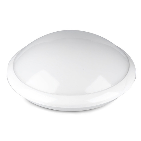 Plafond LED stropní svítidlo E27 IP44 kulaté s mikrovlnným senzorem černé VT-8002 C V-TAC