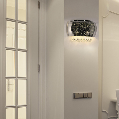 Nástěnné svítidlo nástěnné svítidlo JULIA sklo chromové krystaly 2x G9 GOLDLUX (Polux) 5901508317438