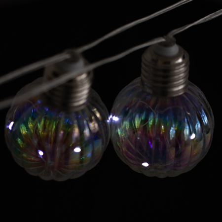 Solární zahrada Girland 20x LED světelný řetěz Dekorativní koule 5,8 m Studená