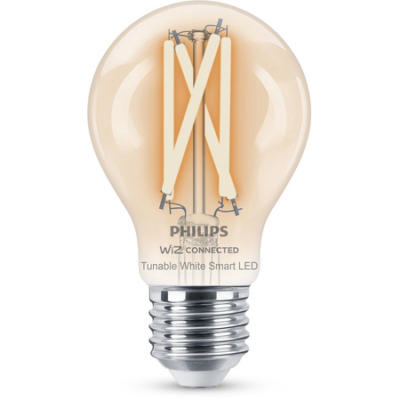 LED žárovka E27 A60 7W = 60W 2700-6500K FILAMENT SMART WiFi Philips WiZ