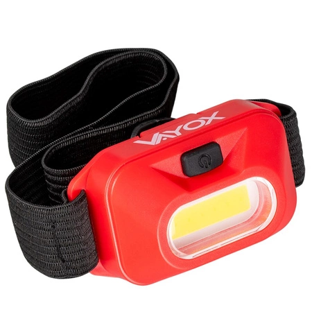 Bateriový červený světlomet COB IP44 150lm VA0118 Vayox