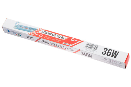 Ultra SLIM 3A 36W 12V DC nábytkový zdroj pro LED pásky