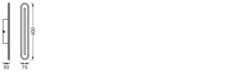 LED koupelnové zrcadlové svítidlo ORBIS Vana 17W 1600lm Teplá bílá-Studená bílá 40cm SMART+ WiFi LEDVANCE