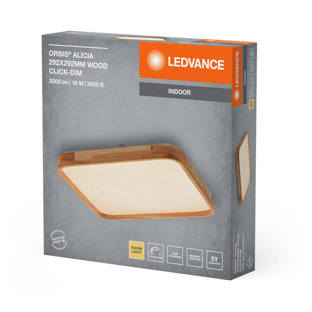 Stropní svítidlo LED Surface Panel 16W 1000lm 3000K Warm Dimmable Brown Orbis Ledvance
