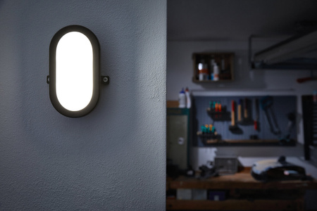 LED nástěnné svítidlo 11W 4000K IP54 Hermetické venkovní černé BULKHEAD LEDVANCE