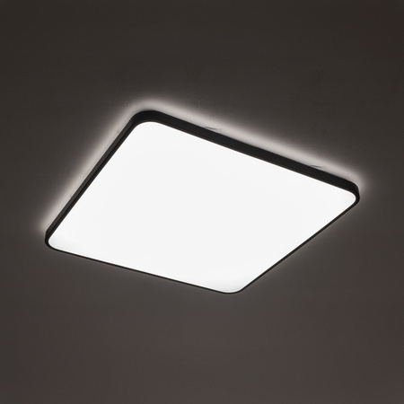 Plafond Stropní svítidlo LED 64W 5600lm 3000K Teplá černá Vodotěsné IP44 AGNES SQUARE LED PRO 10987 Nowodvorski