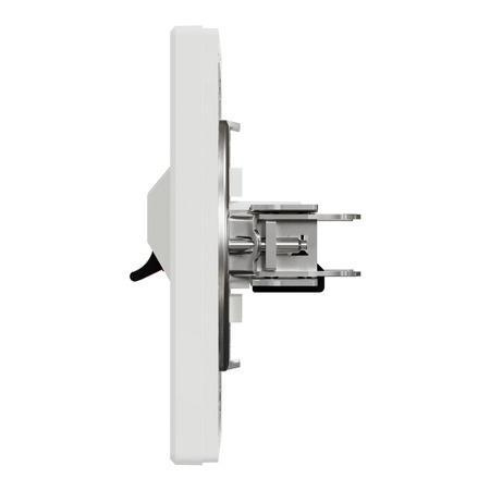 Dvojitá zásuvka reproduktoru pro zapuštěnou montáž. bílá. SCHNEIDER ASFORA