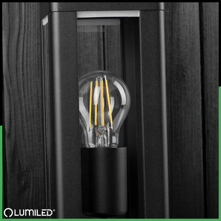 Venkovní zahradní lampa E27, LED sloupek 50cm TILIA LUMILED